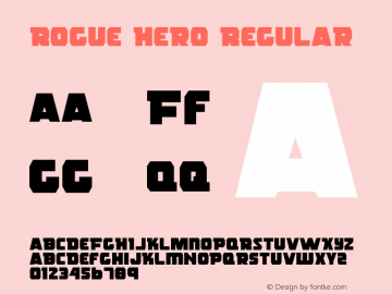 Rogue Hero Regular 1 Font Sample