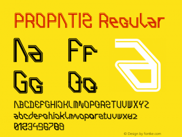 PROPATIS Version 1.00;March 5, 2019;FontCreator 11.5.0.2427 64-bit Font Sample