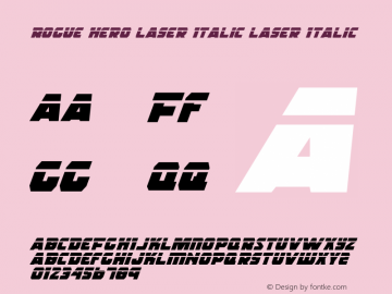 Rogue Hero Laser Italic Laser Italic 1图片样张