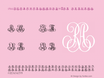 1864 GLC Monogram QR W90 Rg Version 1.00 Font Sample