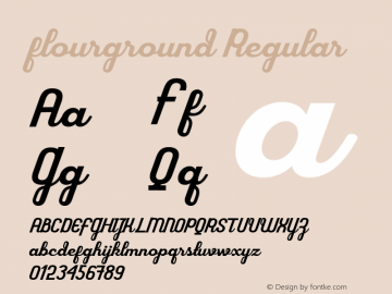 flourground Version 1.000 Font Sample
