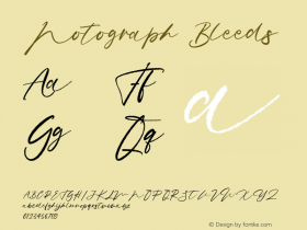 Notograph Bleeds Version 1.00;October 26, 2020;FontCreator 13.0.0.2683 64-bit Font Sample