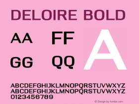 Deloire Bold Version 1.00;October 1, 2020;FontCreator 13.0.0.2683 64-bit Font Sample