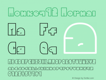 Monkey92 Normal Version 1.000;hotconv 1.0.109;makeotfexe 2.5.65596图片样张