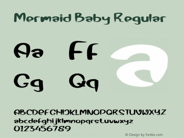 Mermaid Baby Version 1.000 Font Sample