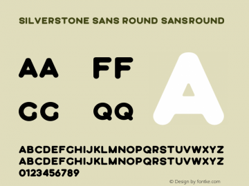 Silverstone Sans Round Version 001.000图片样张