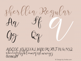 sherllia Version 1.00;September 6, 2020;FontCreator 11.5.0.2430 64-bit Font Sample