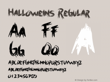 Halloweins Version 1.00;September 12, 2020;FontCreator 11.5.0.2430 64-bit Font Sample