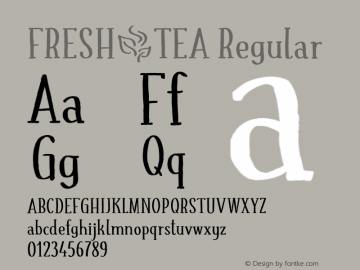 FRESH_TEA Regular Version 1.001;hotconv 1.0.109;makeotfexe 2.5.65596图片样张