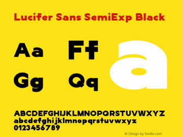 LuciferSansSemiExp-Black Version 1.007;hotconv 1.0.109;makeotfexe 2.5.65596 Font Sample