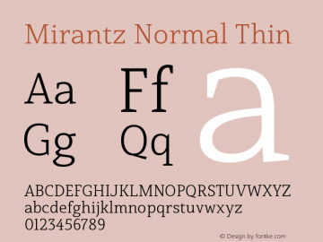 Mirantz-NorThi Version 1.000 | wf-rip DC20190605图片样张