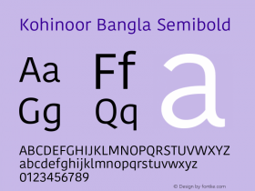 Kohinoor Bangla Semibold 14.0d2e3图片样张