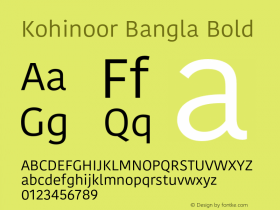 Kohinoor Bangla Bold 14.0d2e3图片样张
