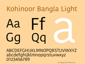 Kohinoor Bangla Light 14.0d2e3图片样张