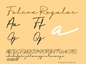 Falcon Version 001.000 Font Sample