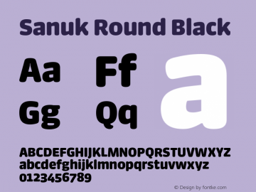 SanukRound-Black Version 7.504图片样张