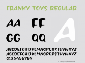 FRANKY TOYS Version 1.00;November 8, 2020;FontCreator 11.5.0.2430 64-bit Font Sample