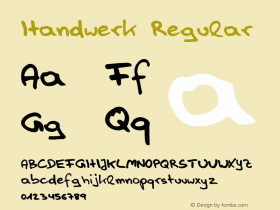 Handwerk Regular 1.03图片样张