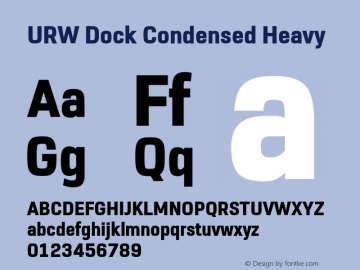 URWDock-CondensedHeavy Version 1.000;hotconv 1.0.105;makeotfexe 2.5.65592;com.myfonts.easy.urw.dock-condensed.heavy.wfkit2.version.5aAn Font Sample