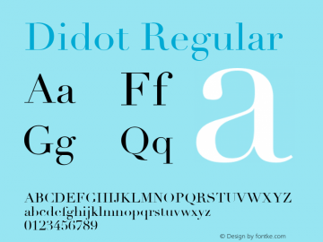 Didot 4.0d1图片样张