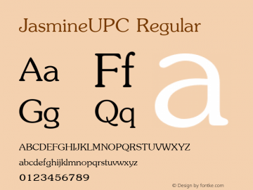 JasmineUPC Regular Version 5.00图片样张