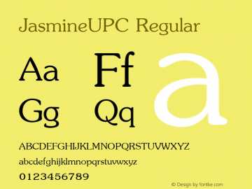 JasmineUPC Regular Version 5.01图片样张