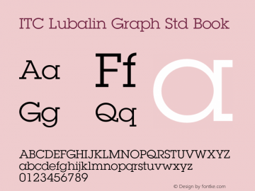 LubalinGraphStd-Book Version 1.000 Build 1000图片样张