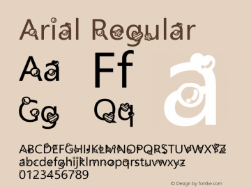 Arial Version 7.00 Font Sample