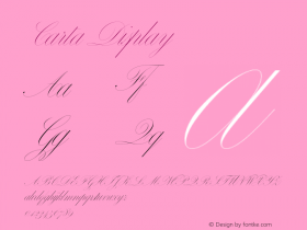 Carta Display V�e�r�s�i�o�n� �1�.�0�0�0�;�h�o�t�c�o�n�v� �1�.�0�.�1�1�4�;�m�a�k�e�o�t�f�e�x�e� �2�.�5�.�6�5�5�9�9 Font Sample
