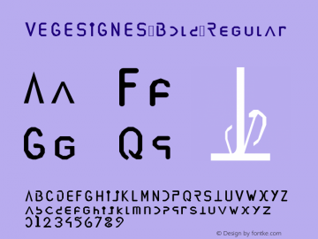 VEGESIGNES Bold Version 1.00 November 21, 2020, initial release Font Sample