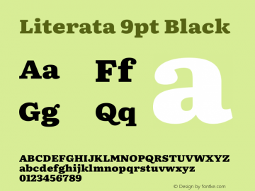 Literata 9pt Black Version 3.002 Font Sample