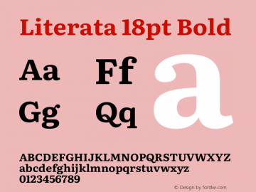 Literata 18pt Bold Version 3.002图片样张