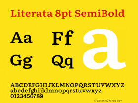 Literata 8pt SemiBold Version 3.002图片样张