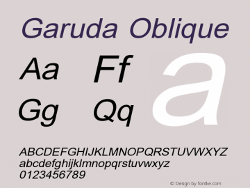 Garuda Oblique Version 2.66: 2012-02-13图片样张