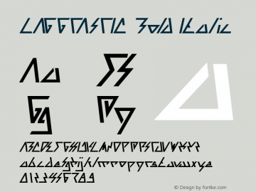 LAGGTASTIC Bold Italic Version 1.00;November 21, 2020;FontCreator 11.5.0.2430 64-bit图片样张