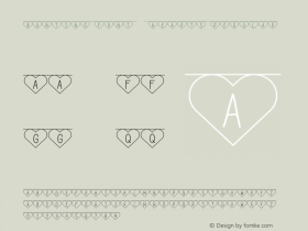 Bunting Font - Hearts Regular Version 1.000;PS 001.000;hotconv 1.0.88;makeotf.lib2.5.64775 Font Sample