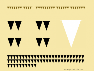 Bunting Font - Triangles Filled Regular Version 1.000;PS 001.000;hotconv 1.0.88;makeotf.lib2.5.64775 Font Sample