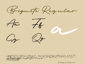 Briquete Version 1.00;November 24, 2020;FontCreator 12.0.0.2560 64-bit Font Sample