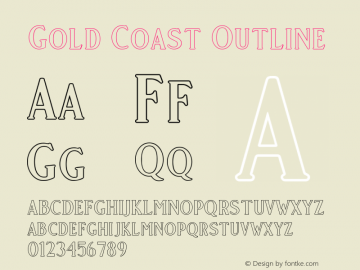 Gold Coast Outline Version 1.000 | w-rip DC20190915图片样张