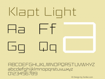 Klapt Light Version 1.000 | wf-rip DC20190925图片样张