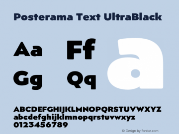 Posterama Text UltraBlack Version 1.00图片样张