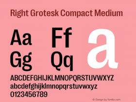 Right Grotesk Compact Medium Version 2.500图片样张