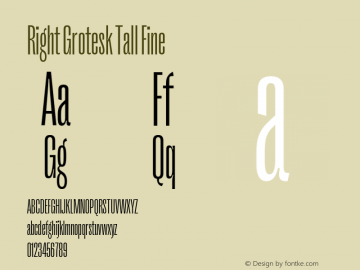 Right Grotesk Tall Fine Version 2.500图片样张