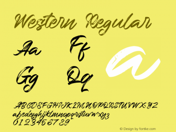 Western Version 1.028;Fontself Maker 3.5.4图片样张