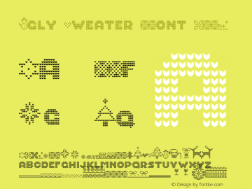 Ugly Sweater Font BOLD Version 1.000图片样张