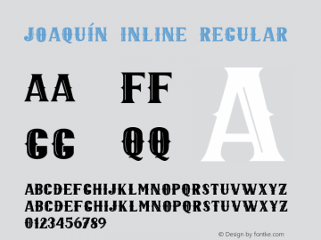 Joaquín Inline Version 1.00;November 27, 2020;FontCreator 13.0.0.2678 64-bit Font Sample