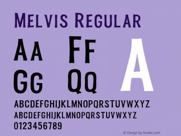 Melvis Regular 1.0图片样张