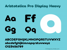 Aristotelica Pro Display Heavy Version 1.000图片样张