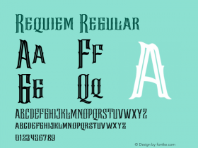 Requiem Version 1.000 Font Sample