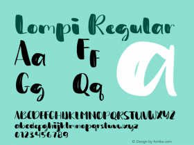 Lompi Version 1.006;Fontself Maker 3.5.1 Font Sample